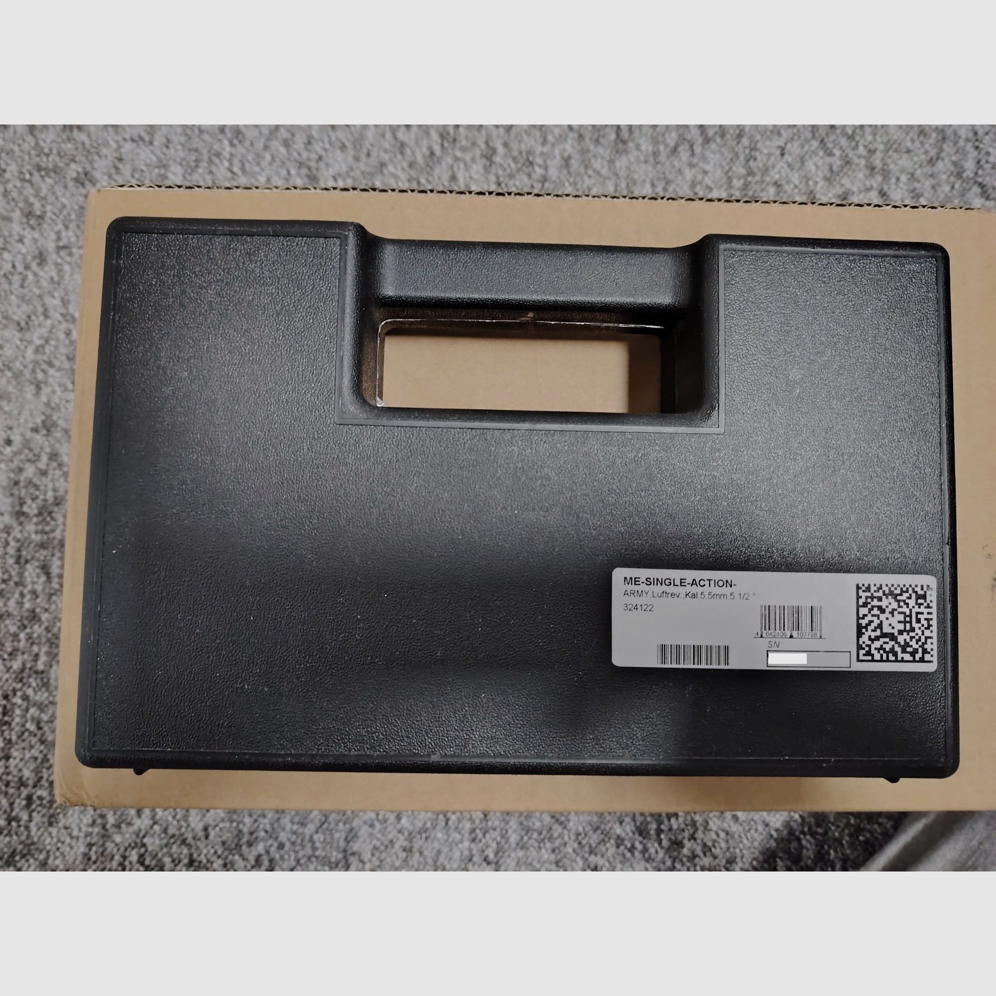 Cuno Melcher ME (Weihrauch) Single Action Army SAA LEP Revolver | 5,5 mm / .22 | incluso set di pezzi di ricambio e 6 bossoli finti in acciaio inossidabile / bossoli da allenamento | NUOVO & OVP