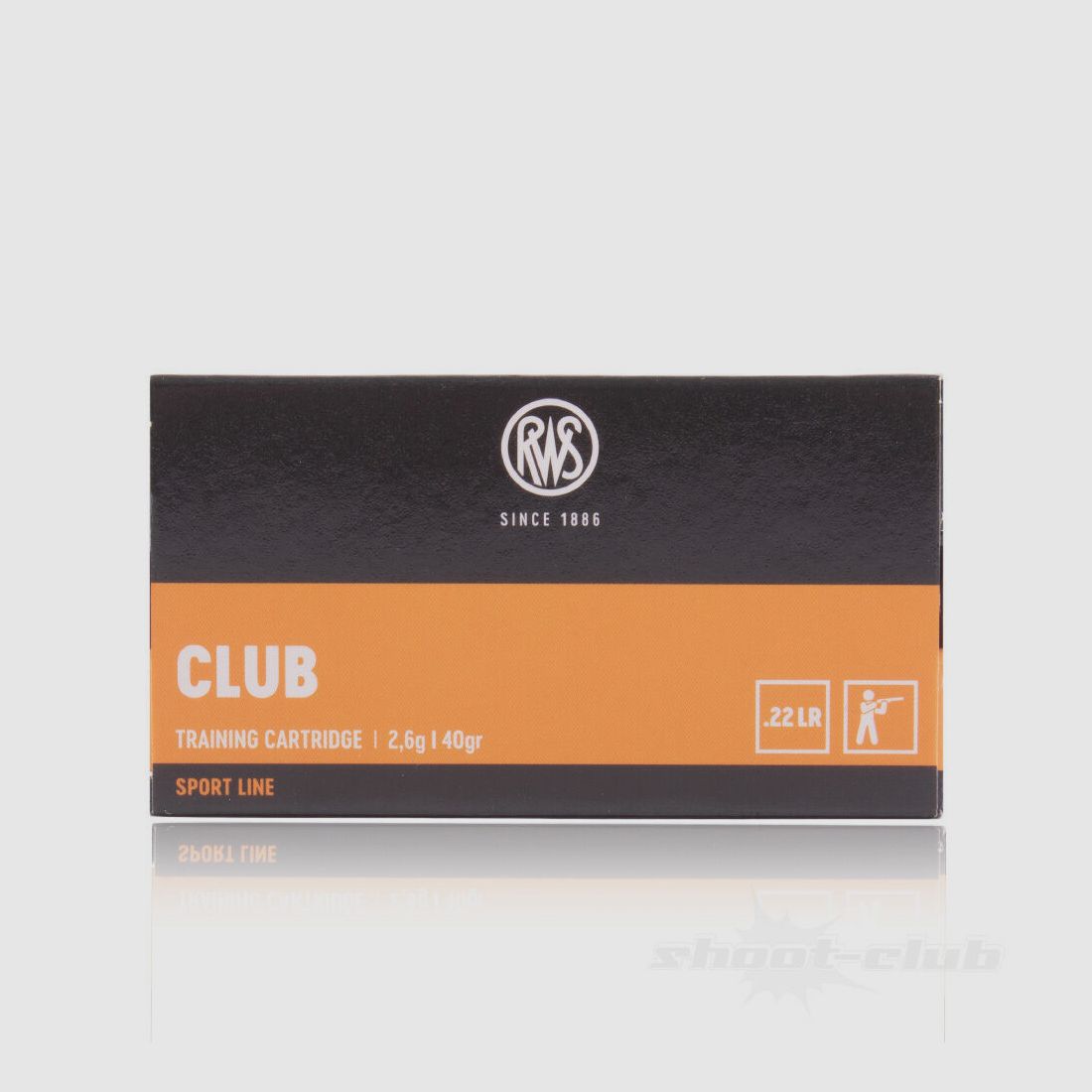 RWS	 Club Kleinkaliber Patrone Kal. 22 lfB - 50 Stk.