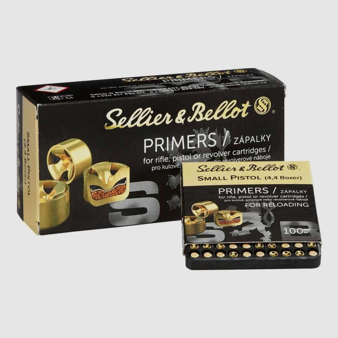 Capsules d'amorçage 4,4 mm Petite Pistolet Sellier & Bellot