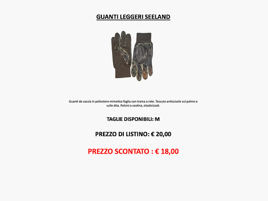 SEELAND – LEICHTE HANDSCHUHE SEELAND