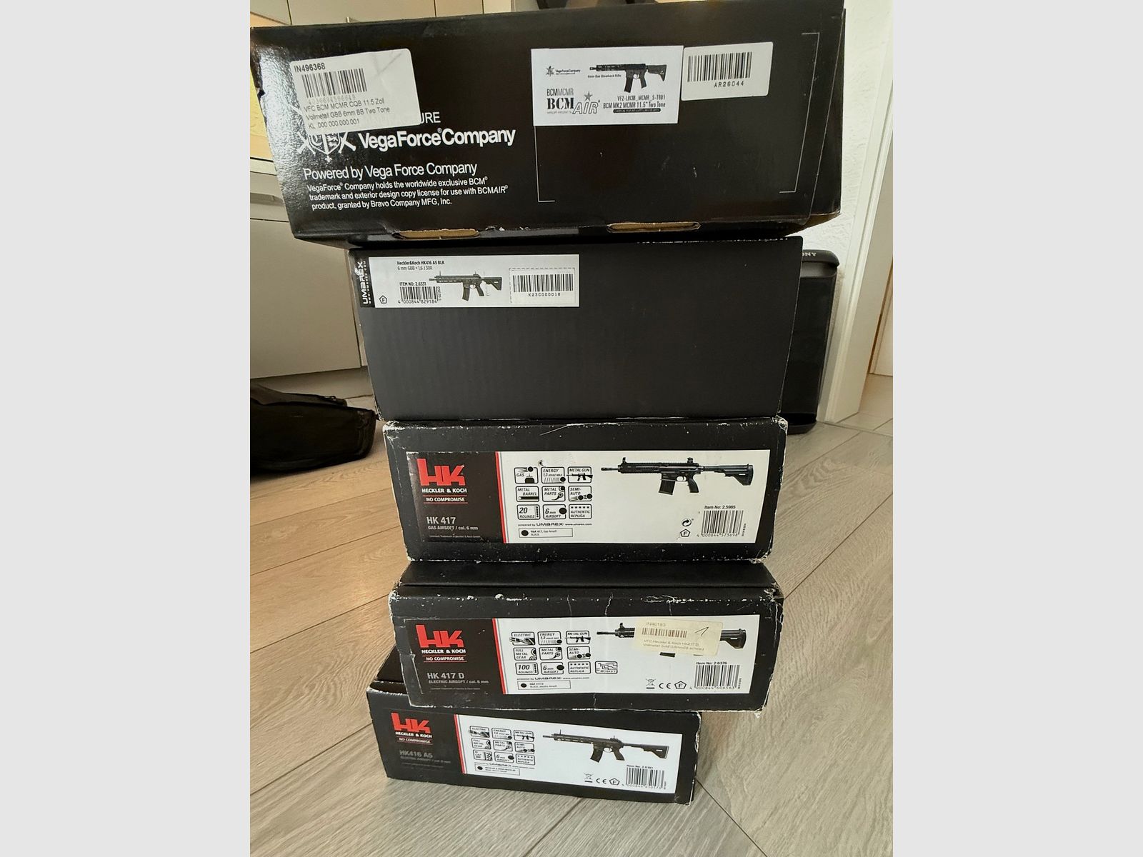 Airsoft Sammlung komplett zu Verkaufen, 6 Gewehre & 5 Pistolen sowie Zubehör ohne Ende        ALLES KOMPLETT NEU