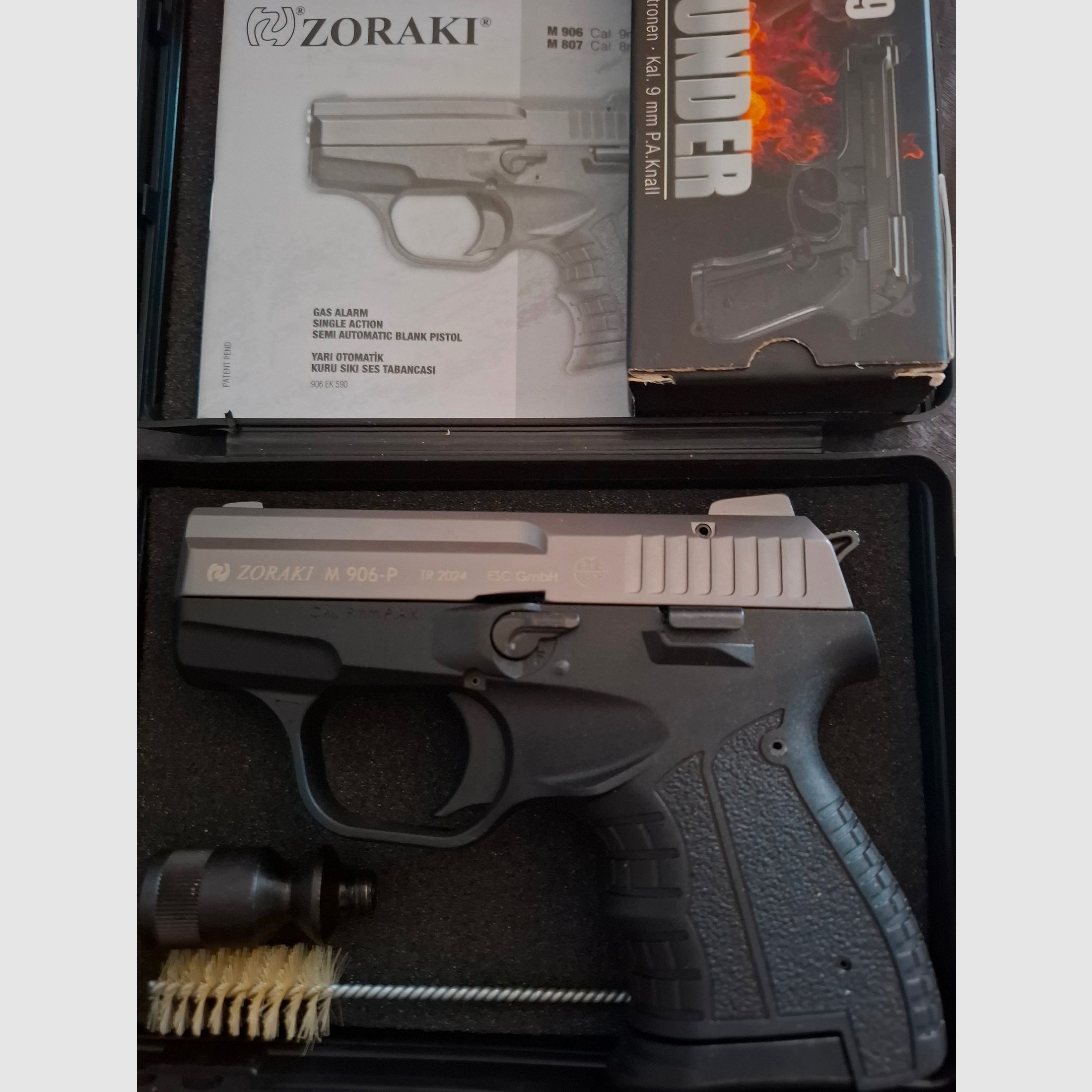 Zoraki 906-P 9mm P.A.K. PTB 1099 con munizioni "LIKE NEW