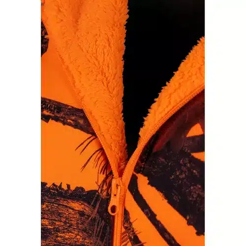 Kinder Kapuzenjacke mit Reißverschluss Camo Orange Treeland, Bild 3 von 4