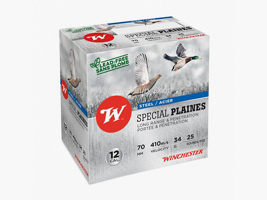 Winchester STEEL,HP,SPECIAL PLAINES,12-70,16mm,34g,P3,25 Stück