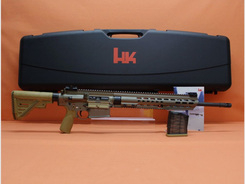 Heckler&Koch Ha.Büchse .308Win Heckler&Koch/H&K MR308 A3 20" Lauf RAL8000 HKey, Gas-Piston-System HK417/G28