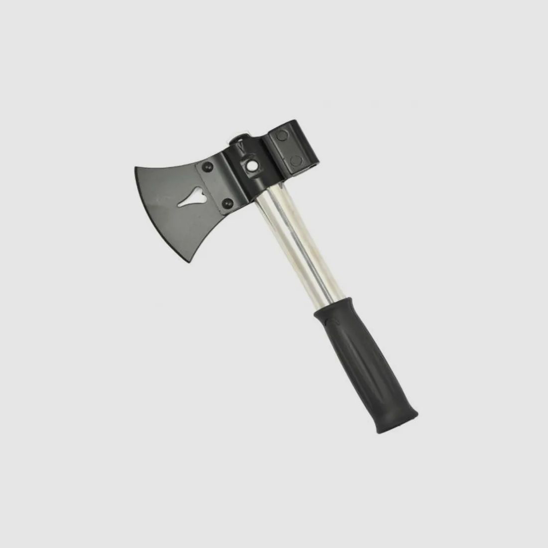 Multifunction set, 6 in 1, with bag - consists of: universal handle, axe, spade, saw, knife with bottle and can opener