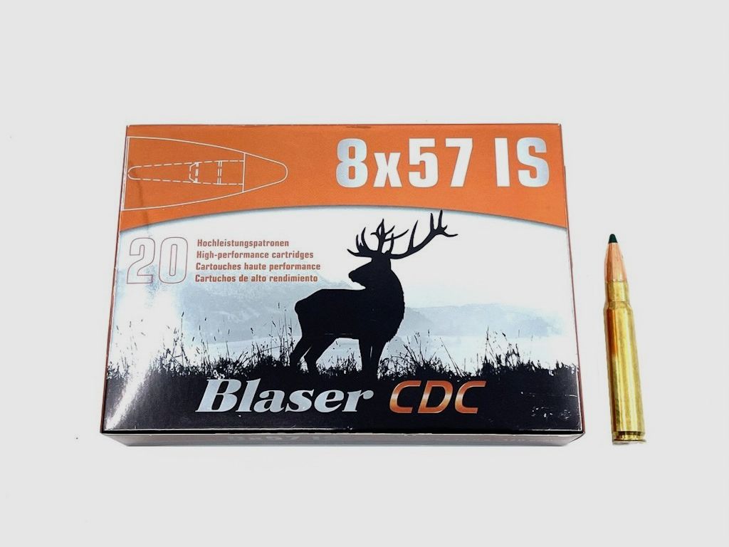 Büchsenpatronen Blaser 8x57 IS CDC 11,0g. 170gr. Bleifrei !!!