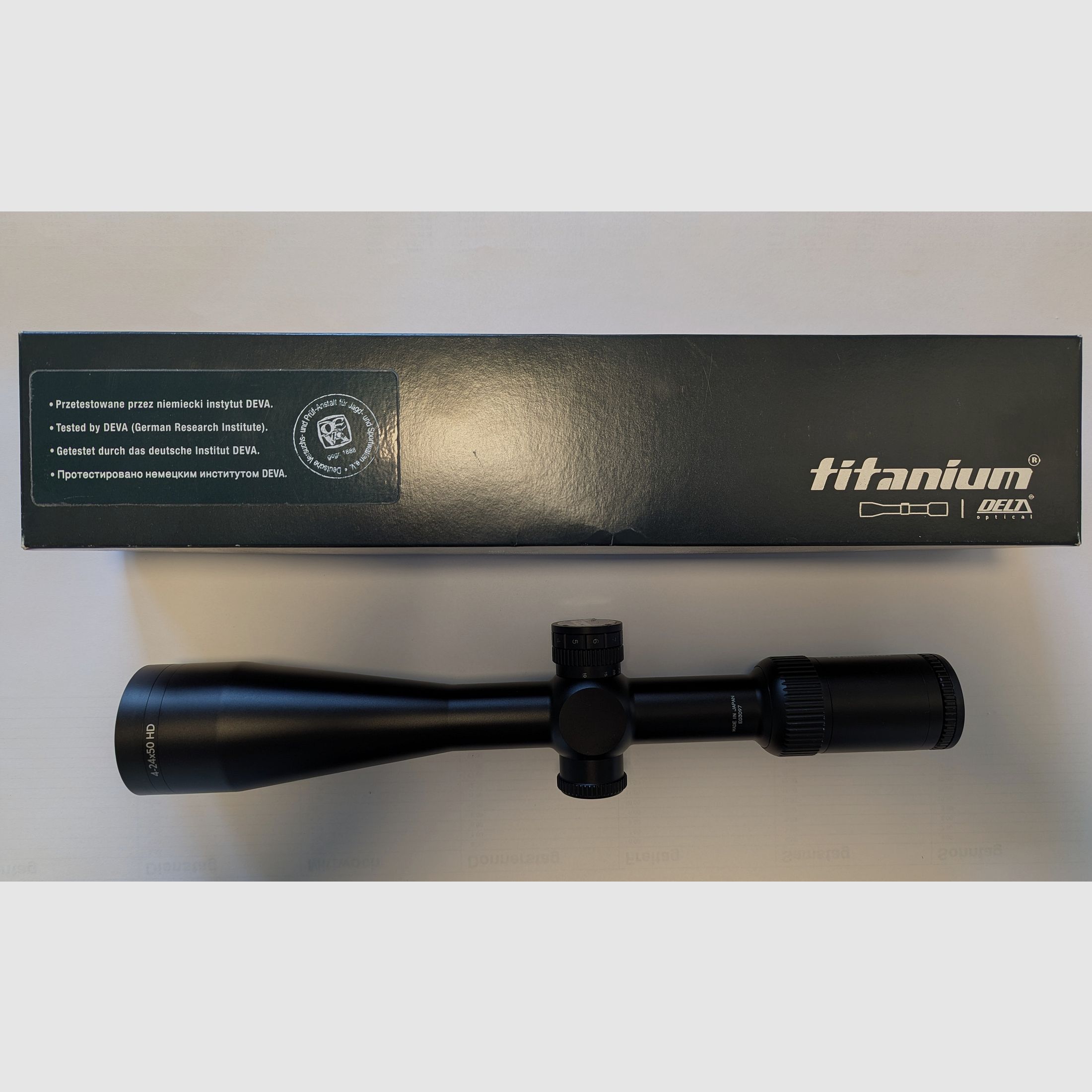 Delta Optical Titanium 4–24x50 HD – Leuchtabsehen 4A-S