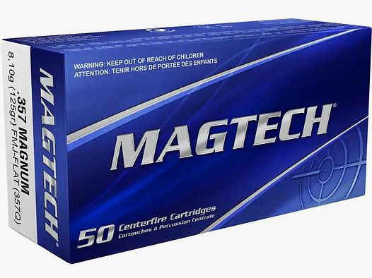 .357 Magnum Vollmantel Flachkopf 8,1g/125grs. Magtech