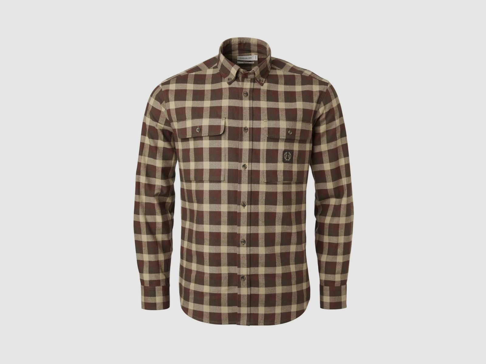 CHEVALIER Heron Flannel Shirt Men Holly Green Check