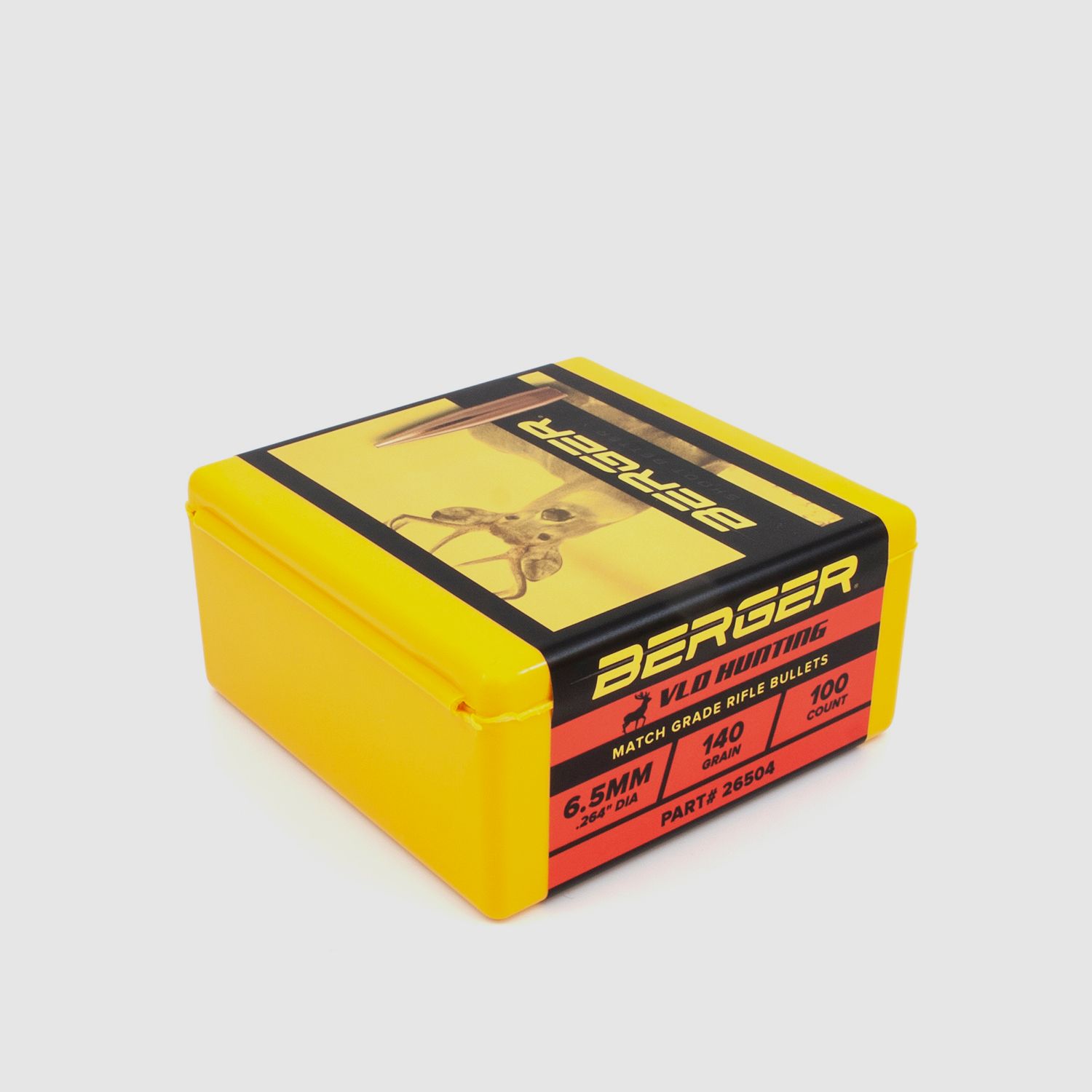 Proiettile Berger 6,5mm/.264 VLD Caccia 140GR 100 Pezzi