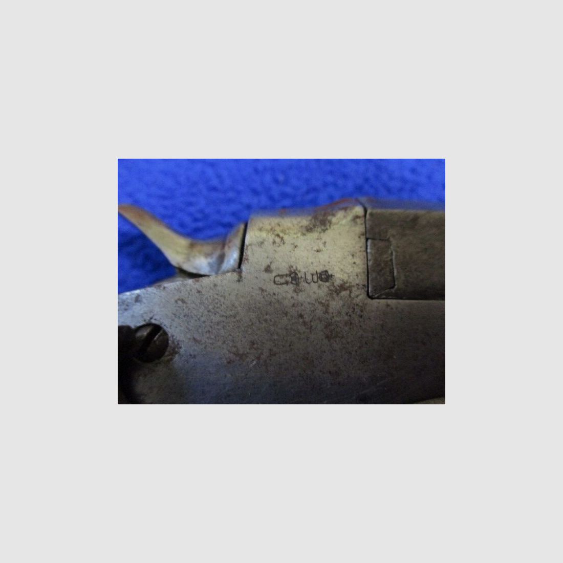 Deutsche Salonpistole Scheibenpistole Vorkrieg Einzellader auf gelbe WBK