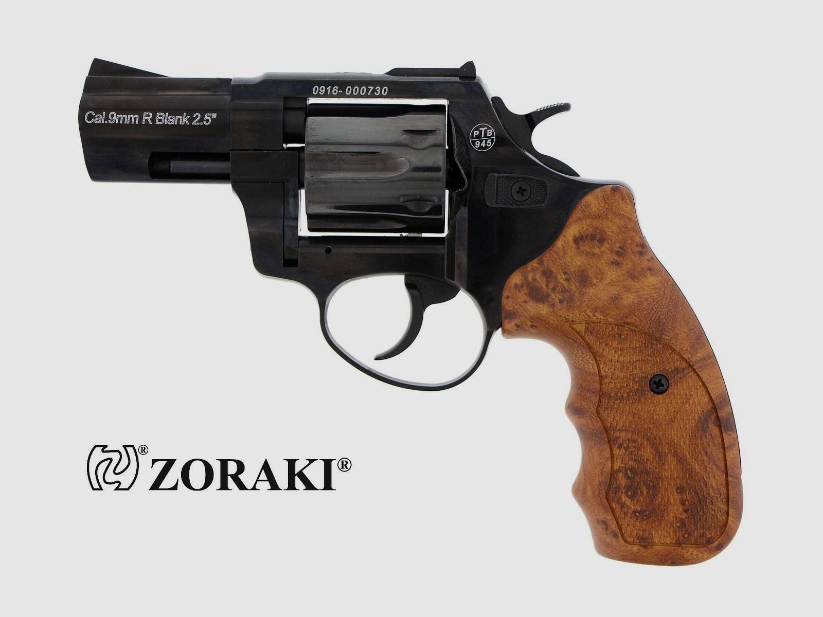 ZORAKI R1 - 2,5" - 9MM R.K. - SHINY/HOLZGRIFF, Bild 1 von 4