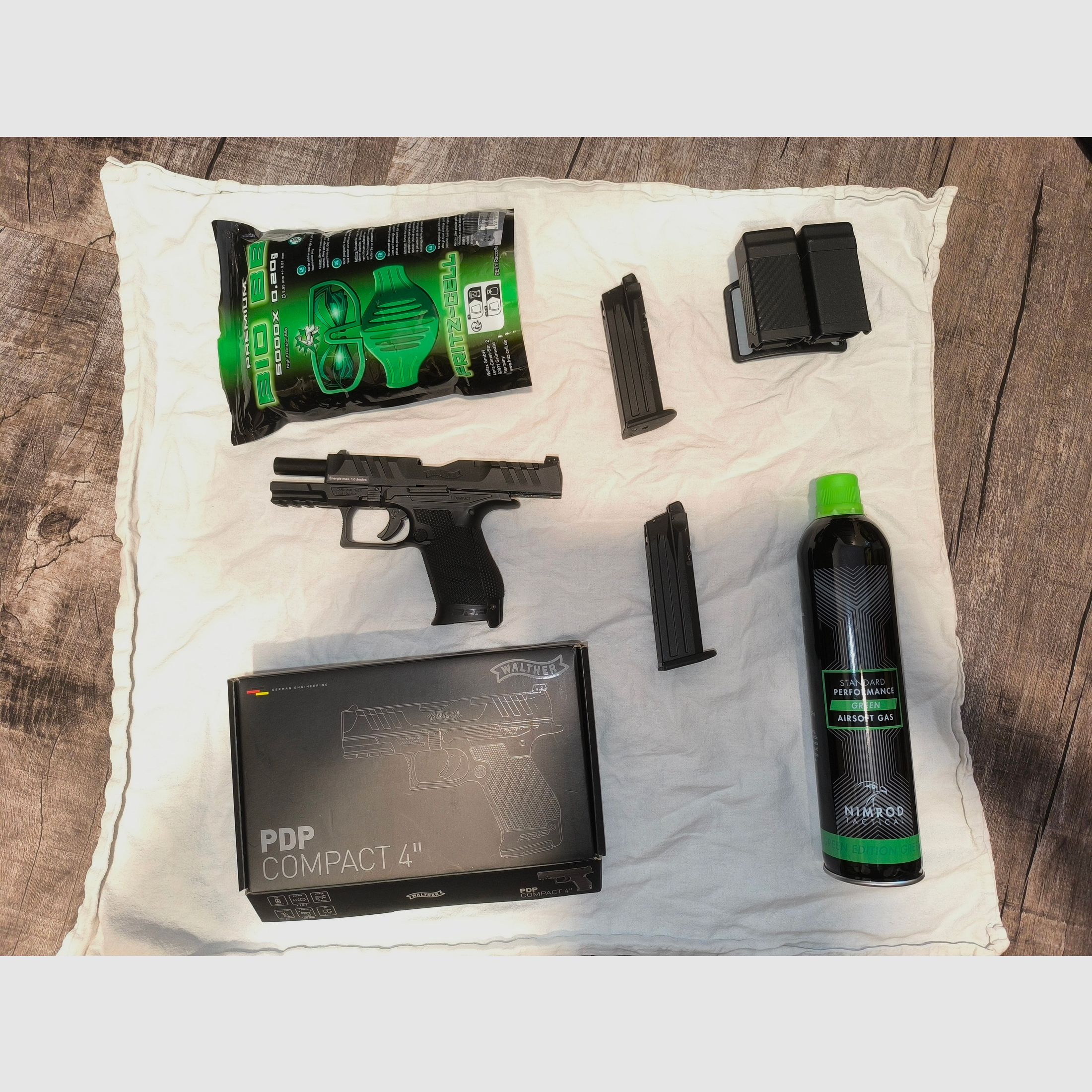 Umarex Walther PDP Compact 4 " Akcesoria GBB Softair