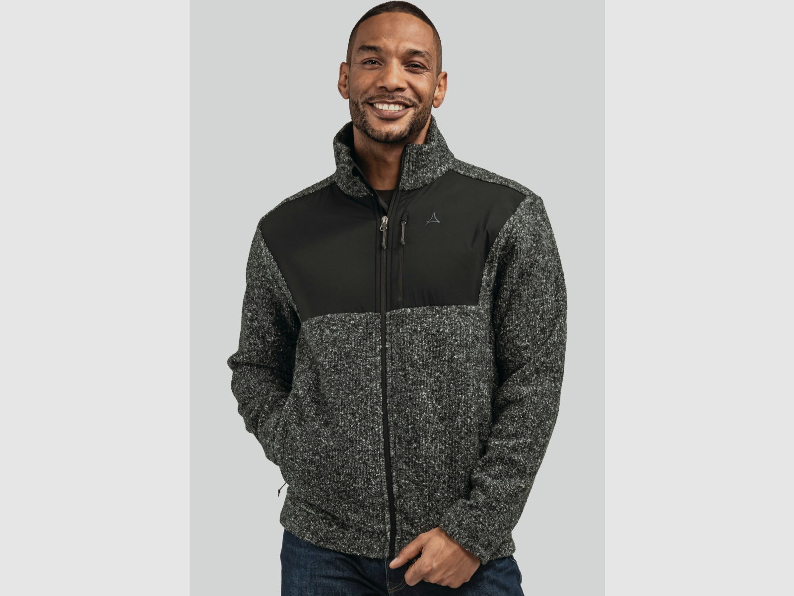 SCHÖFFEL Fleece Jk Canterbury MNS con MERINO Negro