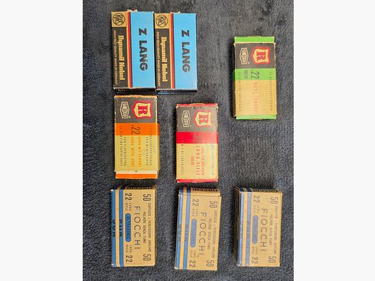 Munitions de collection .22, RWS et FIOCCHI