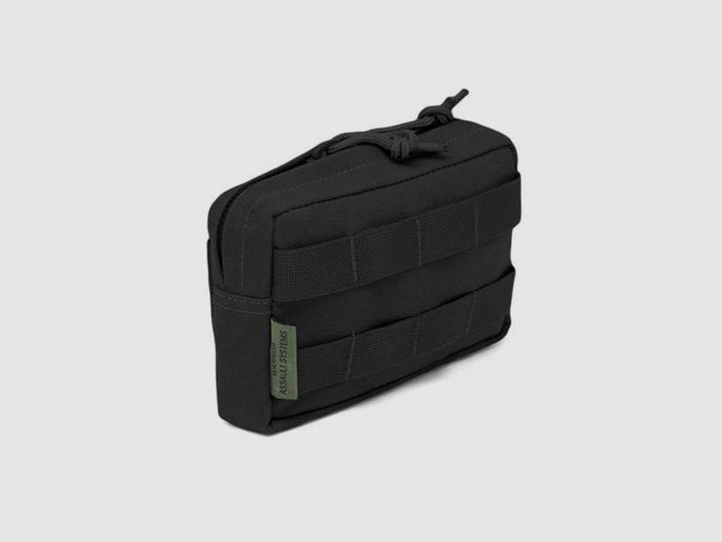 Small Horizontal MOLLE Pouch Zipped, black, Bild 2 von 3