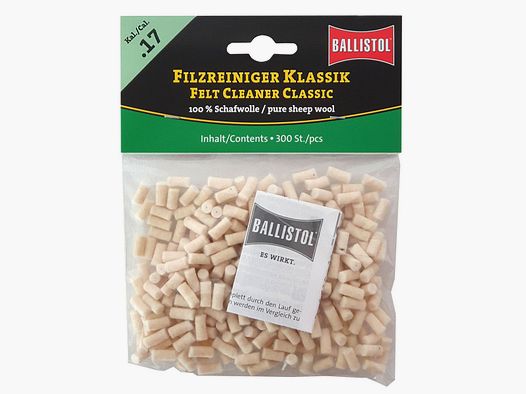 Ballistol Limpiador de Fieltro Clásico / 300 pcs. / Cal. .17