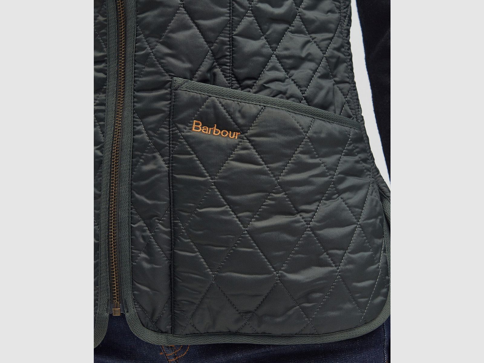 Barbour pikowane kamizelka z podszewką z polaru Betty