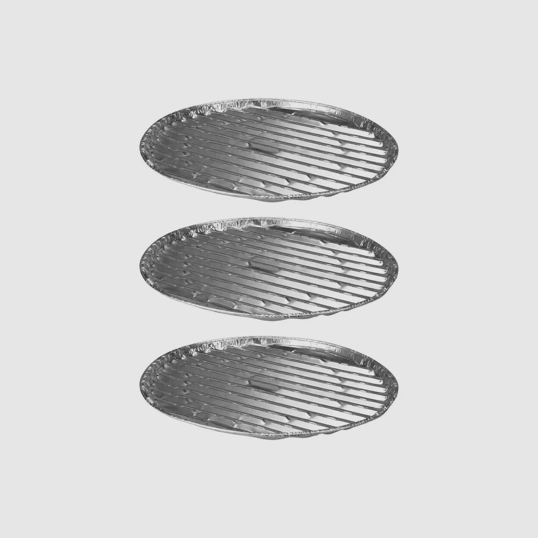 Set aus 3 Aluminiumplatten für Grill Ø35 cm, Bild 2 von 7