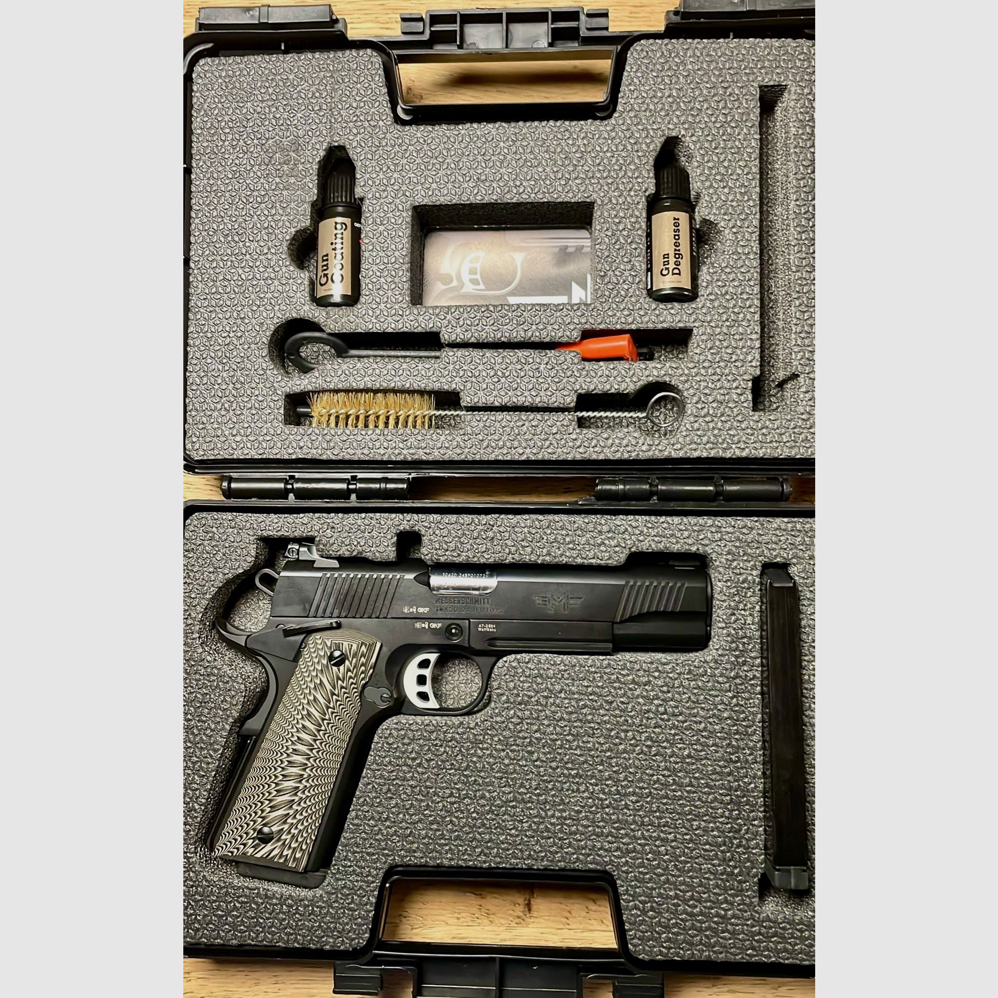 Messerschmitt ME 1911 Schwarz 5"LL Kaliber .45ACP oder 9mm - lagernd