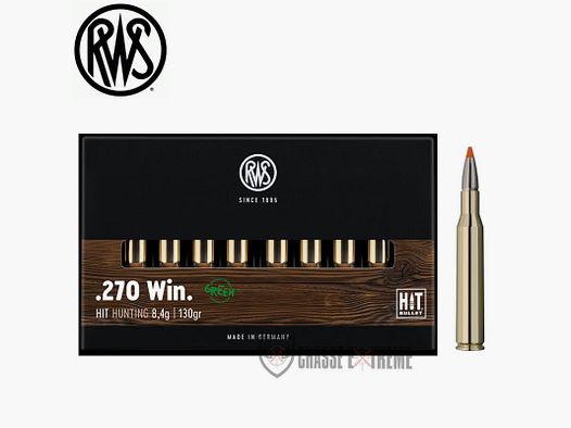 20 nabojów RWS kal. 270 Win 130gr HIT