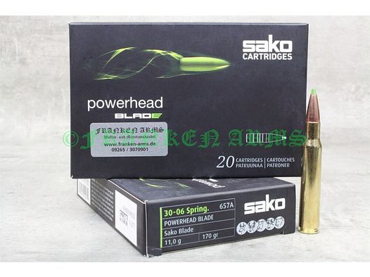 Sako	 Powerhead Blade .30-06 Spr. 170gr. 11,0g 20 Stück