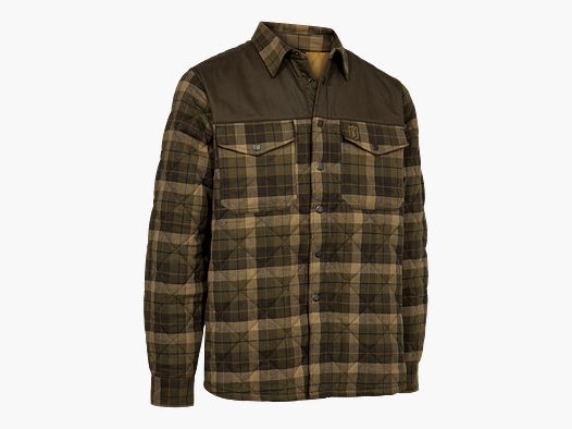 Giacca a camicia foderata Elbert per ragazzi - Check marrone - Taglia bambini: 128