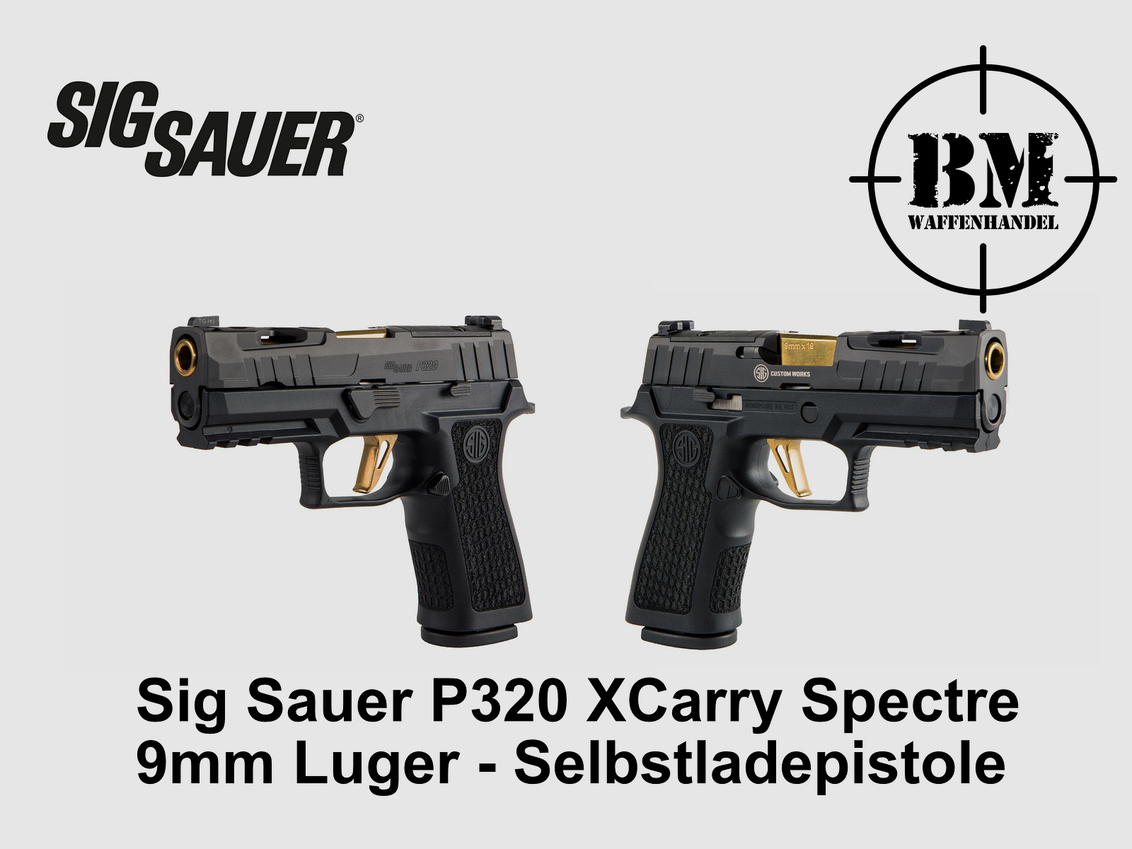 Sig Sauer P320 XCarry Spectre Schwarz 9mm Luger - Selbstladepistole