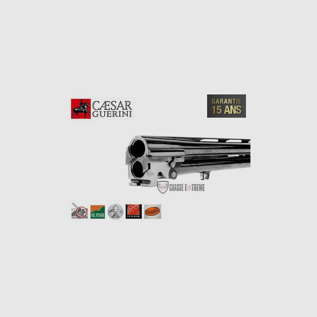 Geweer CAESAR GUERINI Invictus Trap Impact Kal. 12/70 Verstelbare Halve Rib, afbeelding 5 van 5