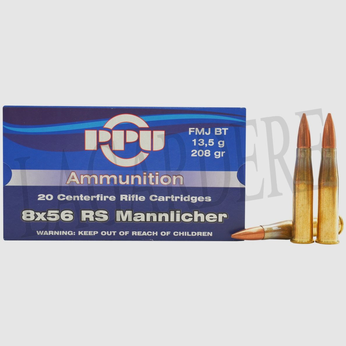 PRVI PARTIZAN A-384 FMJBT 208 GR (Patrone mit Geschoss)