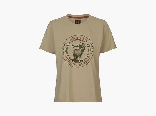 Koszulka damska Harkila Stag Badge S/S T-shirt / Sand