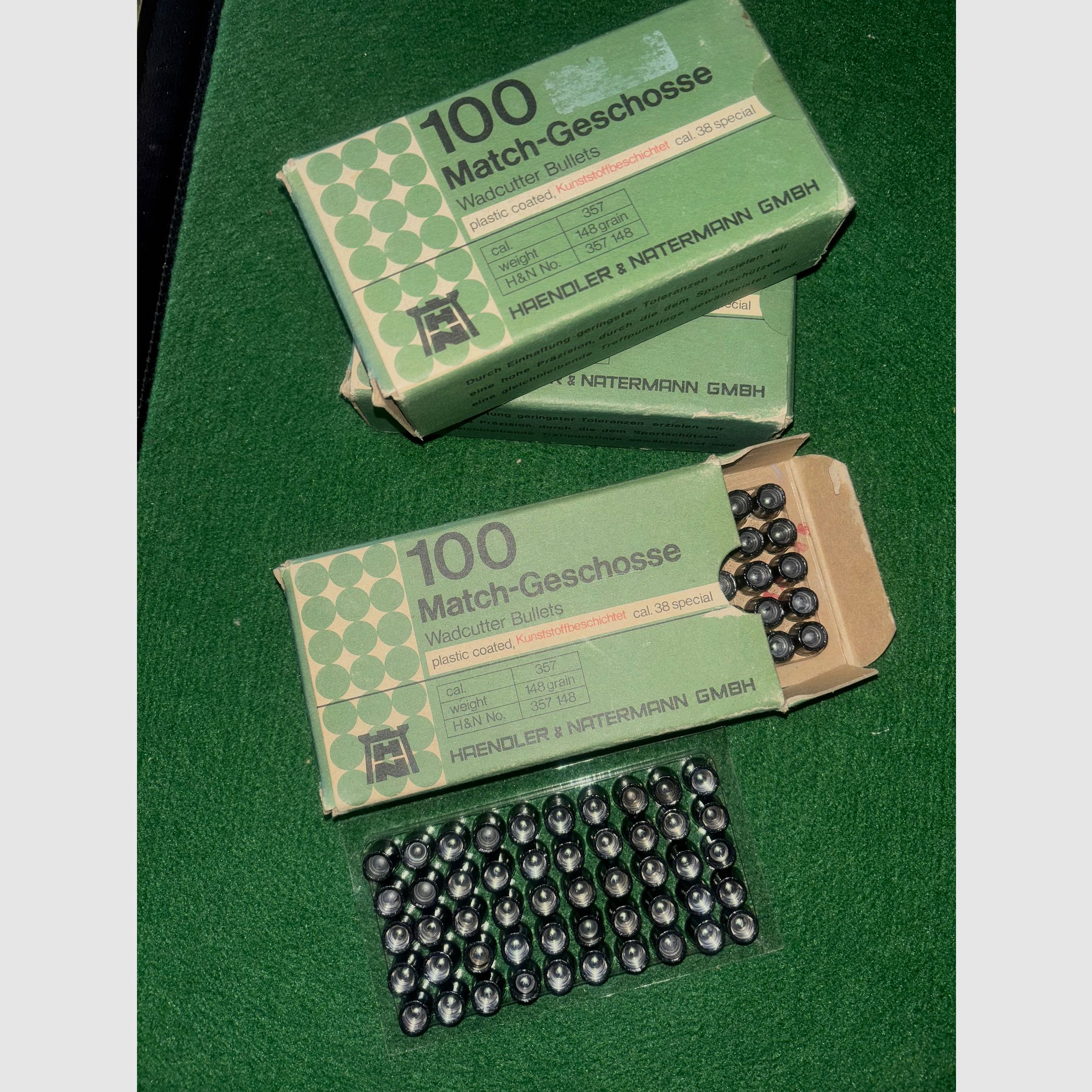 Geschosse das Kaliber .38 -148 gr. WC-special, kunststoffbeschichtet
