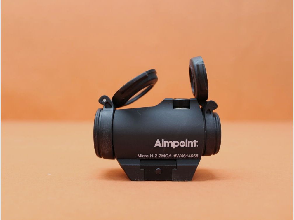 Aimpoint	 Aimpoint Micro H-2 (200185) Leuchtpunktvisier 2MOA Dot (6cm auf 100m) Montageplatte Weaver/Picatinny