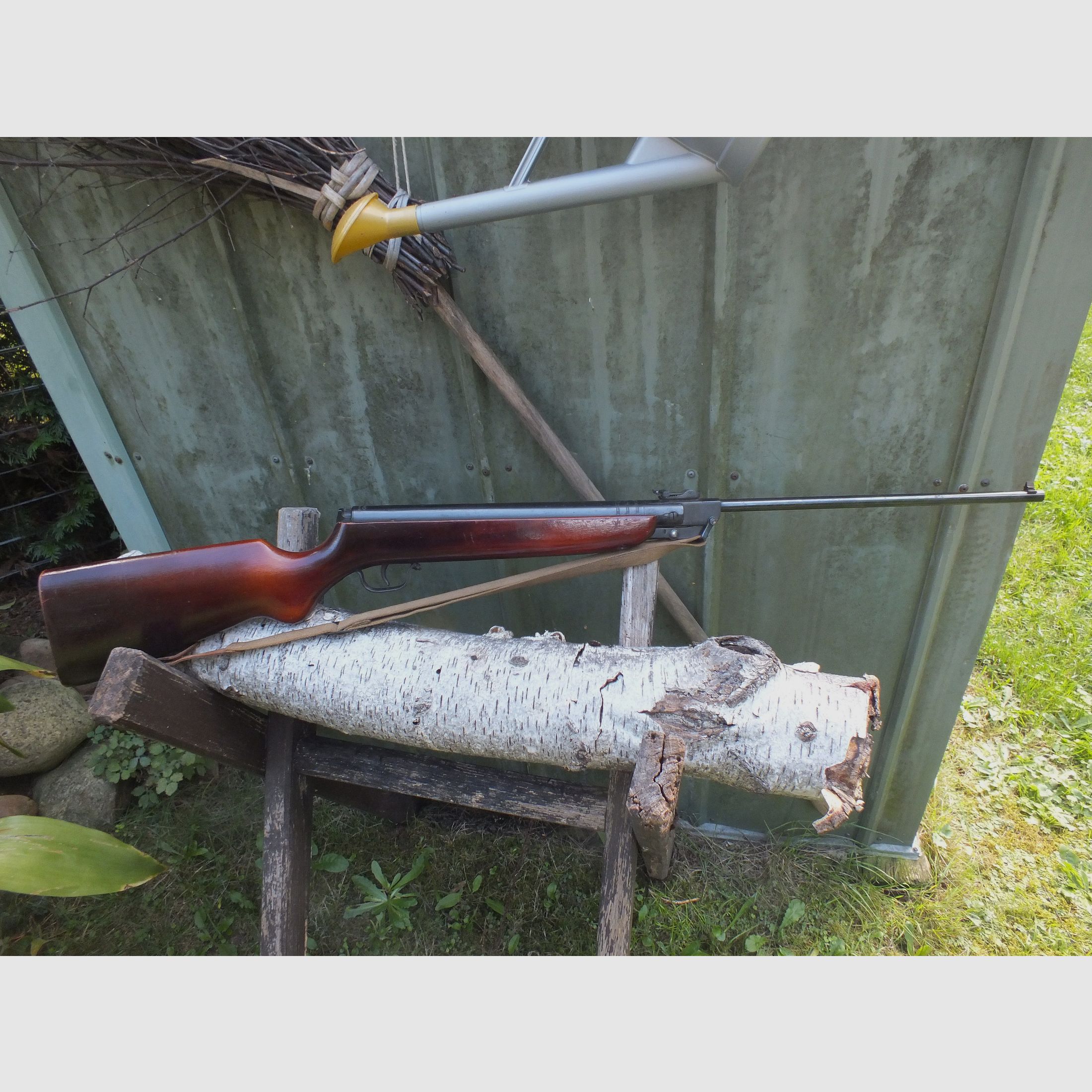 Luftgewehr Haenel 306-6 mit Gurt original.