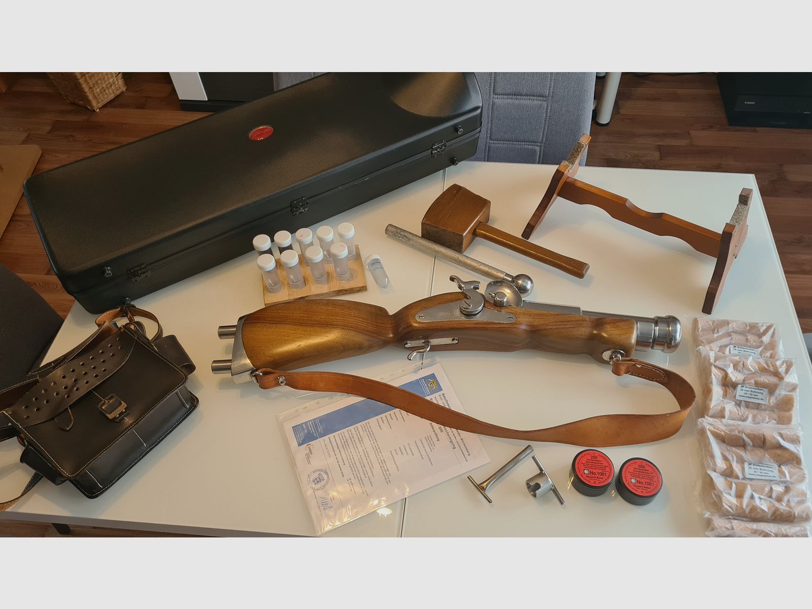 Schaftböller mit 28er Bohrung  für 40g Sch.P. mit Extras kein Stangassinger
