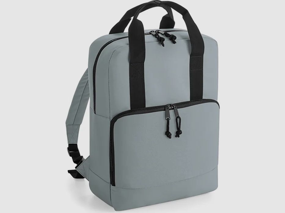 Recycling-Doppelgriff-Kühlrucksack Pure Grau