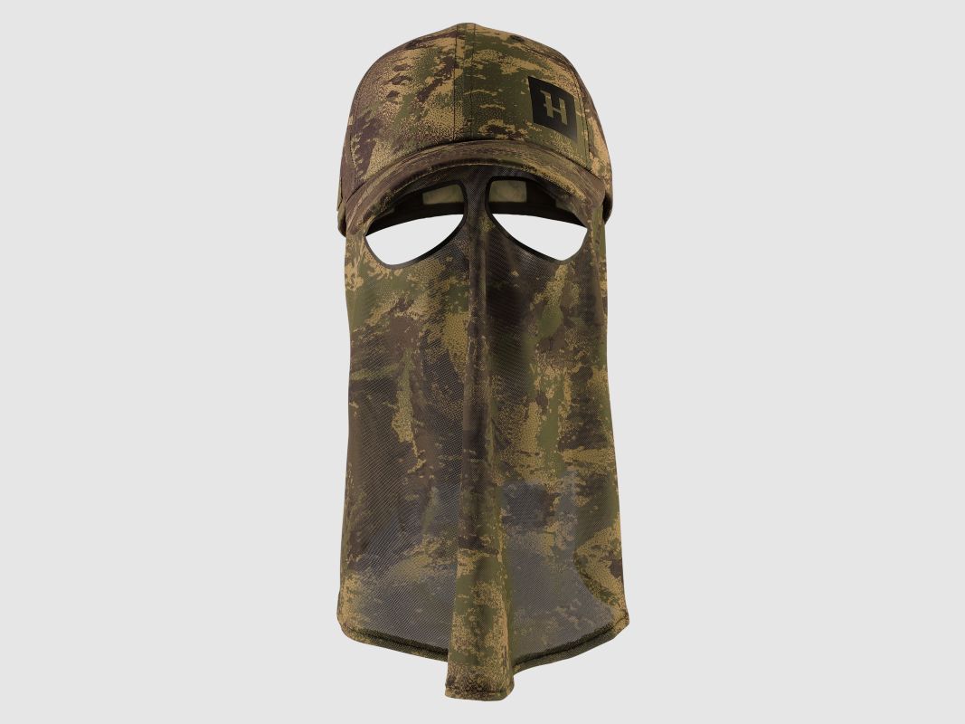Härkila Kappe Deer Stalker Camo mit Tarnnetz
