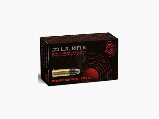 Geco Rifle .22LR 2,6g/40gr, 50 Stk./Pkg.