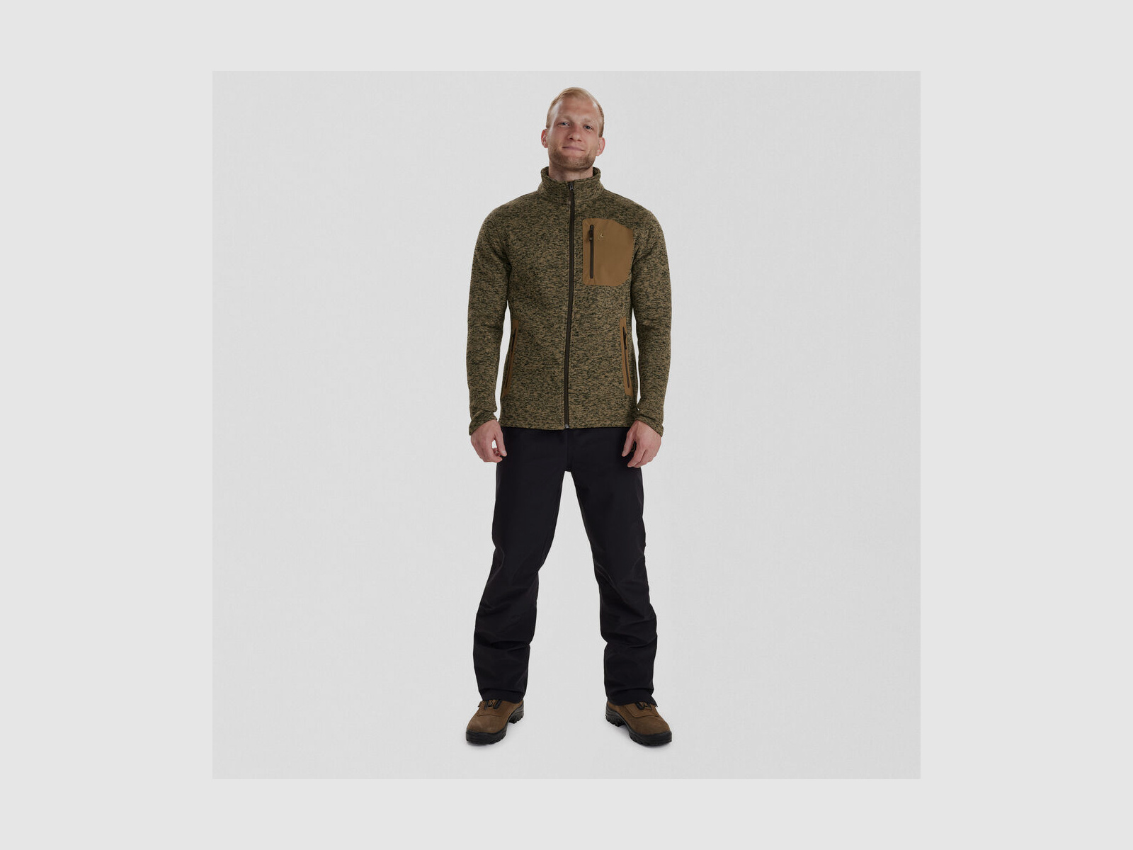 DEERHUNTER Sarek Strickjacke Butternut melange