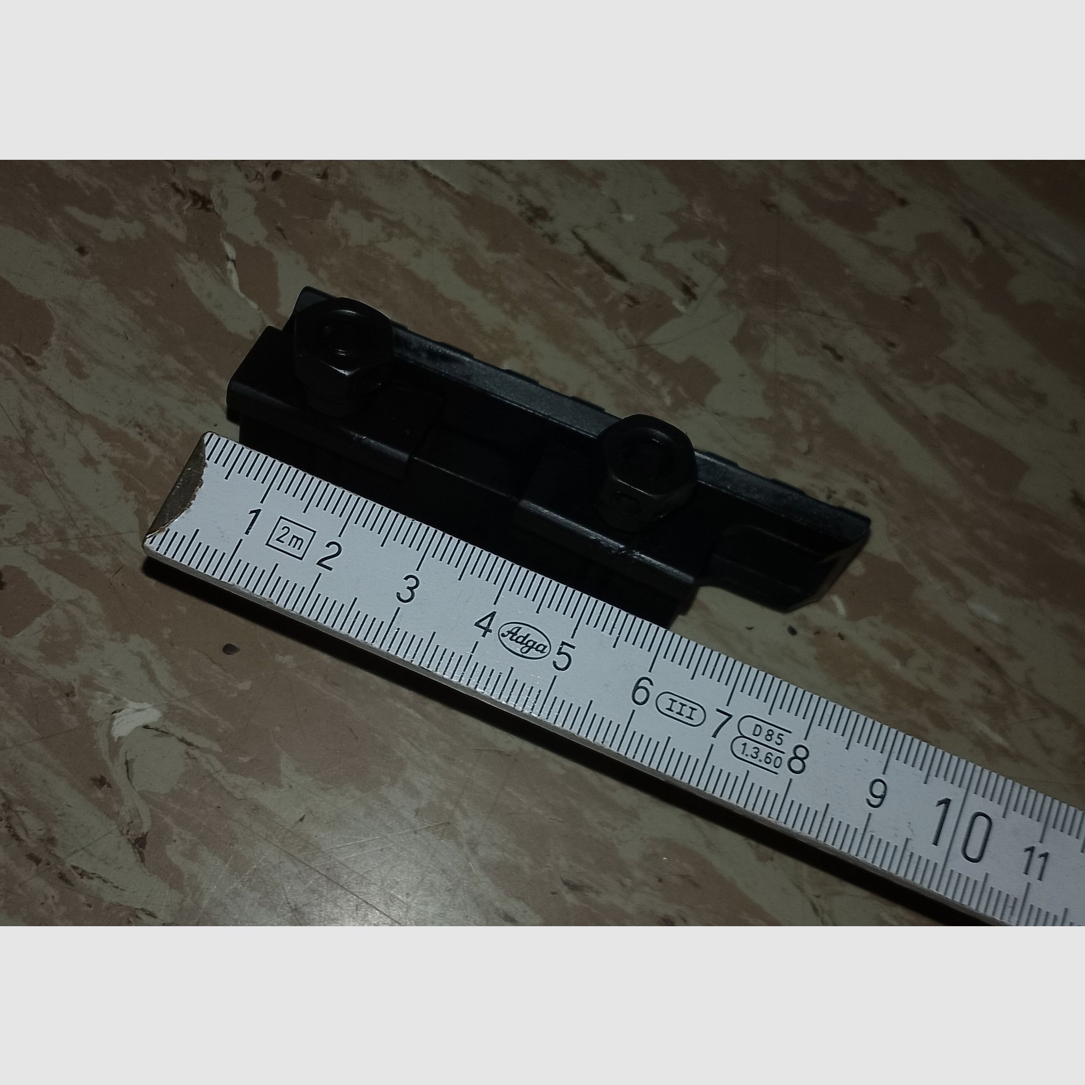 21mm Rail Picatinny Raiser erhöhung Montage Schiene 25mm hoch 80mm lang 