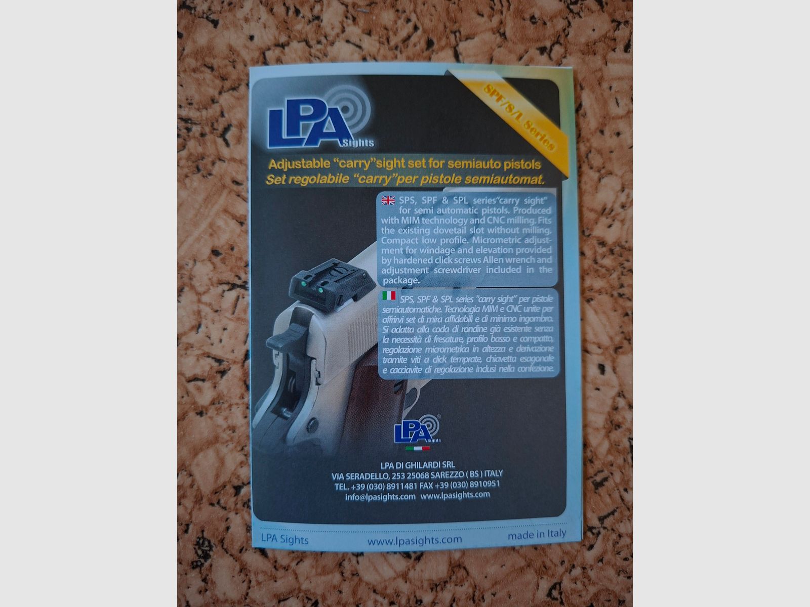 LPA celownik do GSG 1911