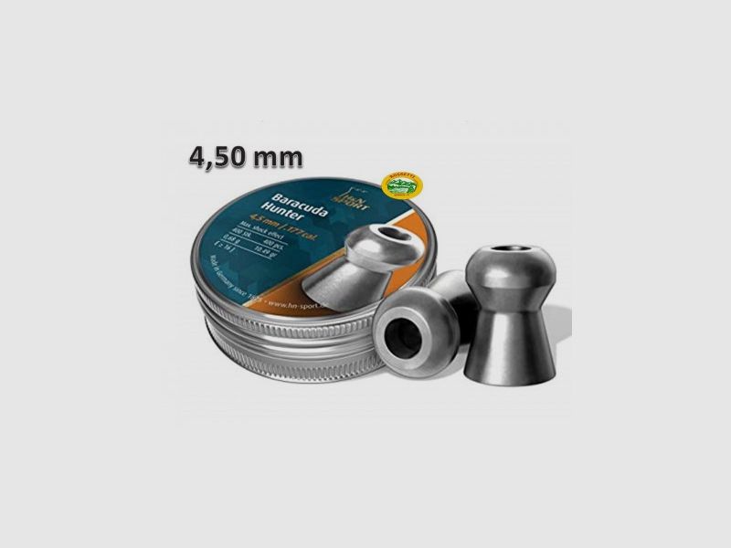 H&N SPORT Geschosse BARACUDA HUNTER Kal. 4,50mm 0,68gr
