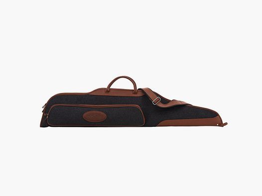 BLASER case Loden leather long for rifle with scope gray