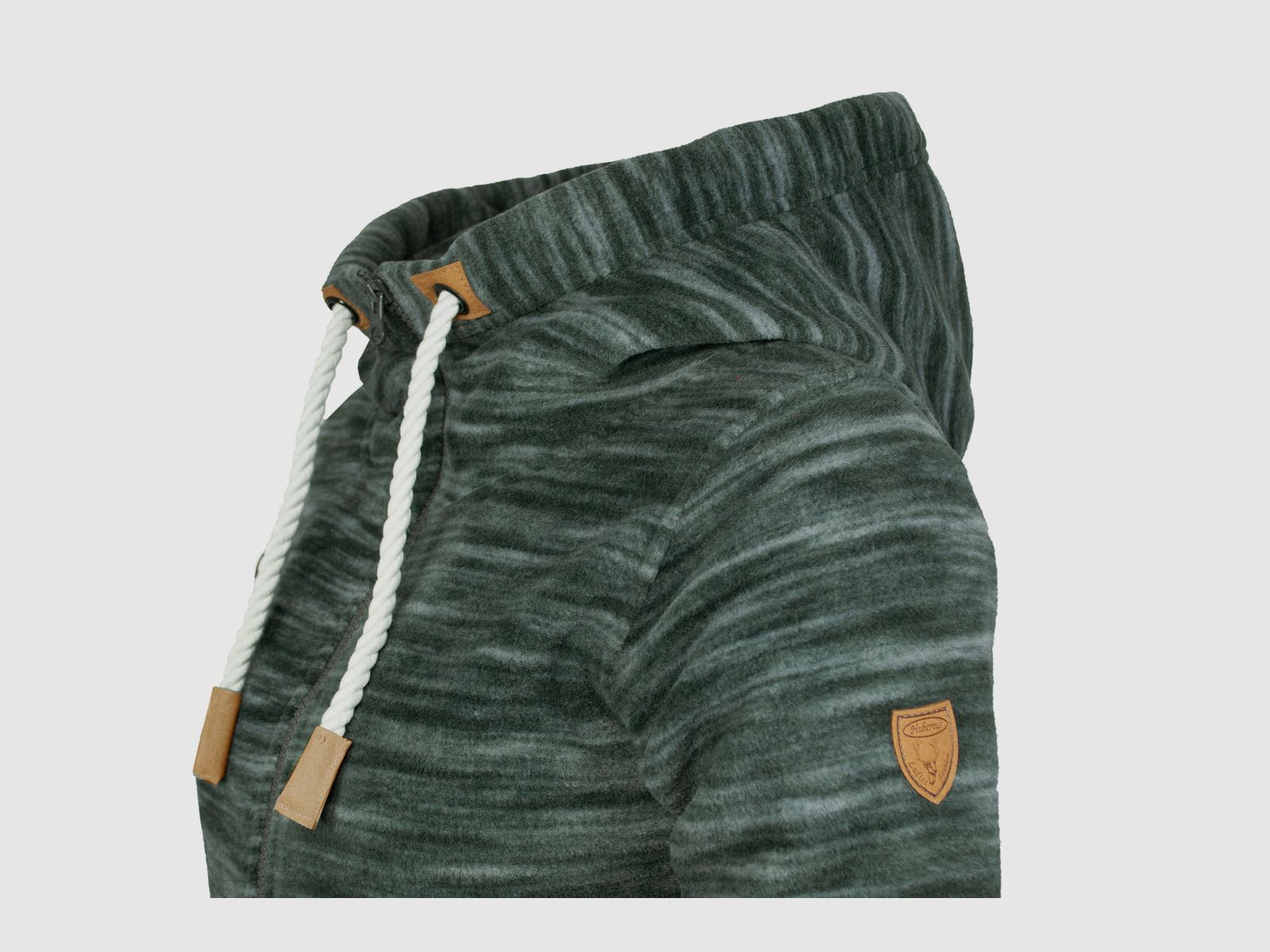 Melanżowy polarowy hoodie -