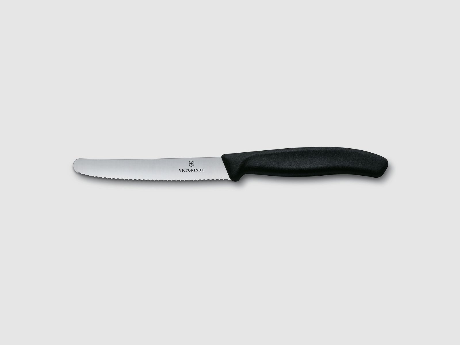 Tomatenmesser Swiss Classic Wellenschliff schwarz
