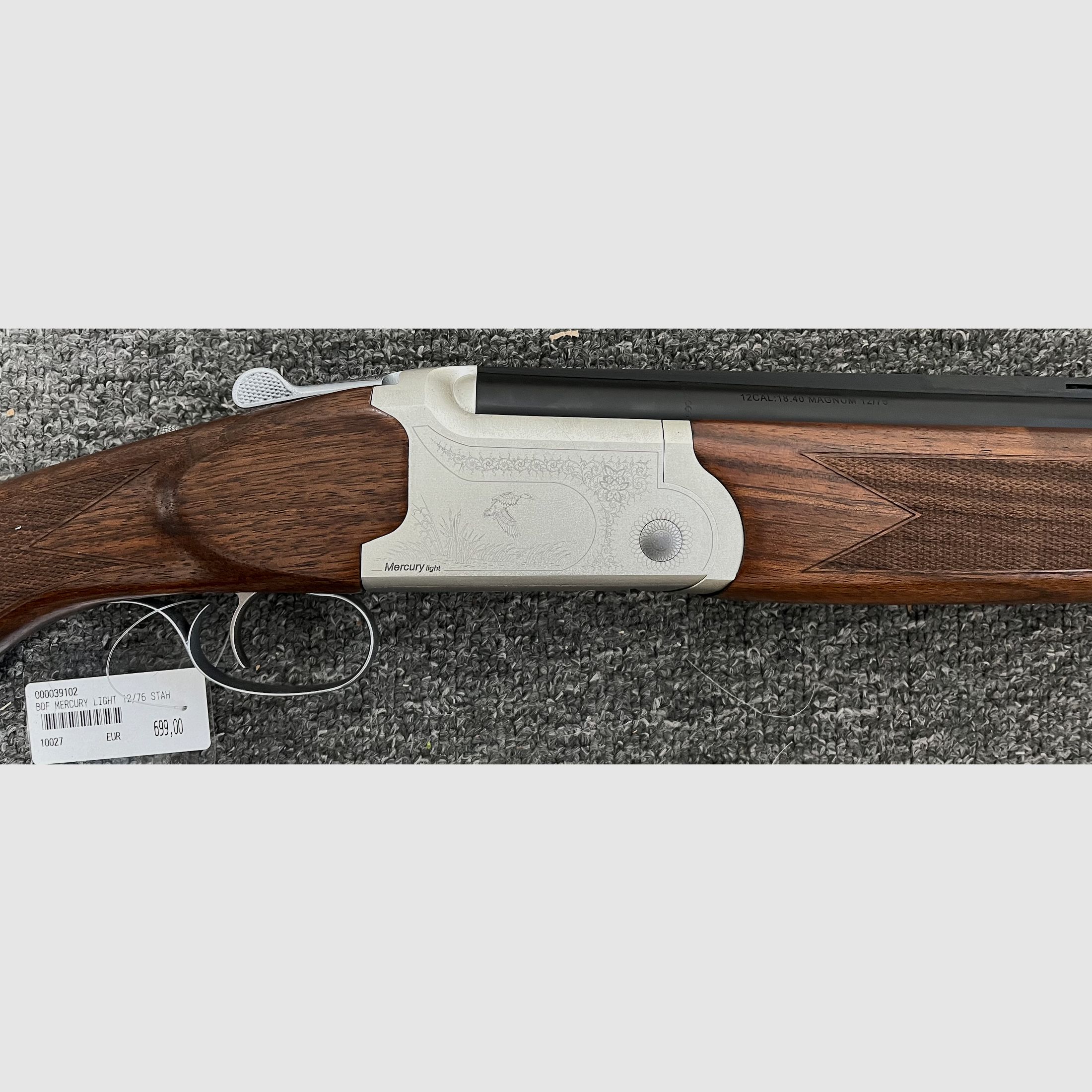 Mercury Bockdoppelflinte Light Silber Stahlschrotbeschuss