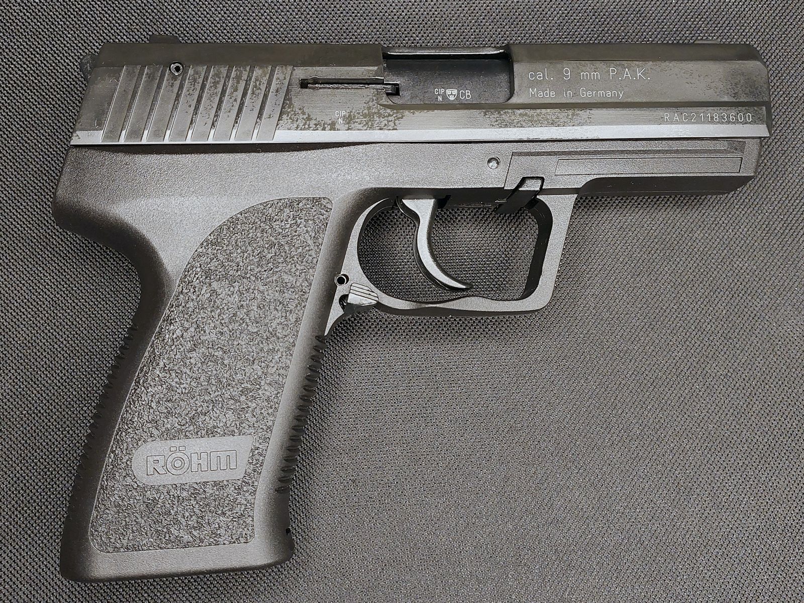 Röhm RG96 Schreckschuss Pistole brüniert (PTB 699) RG 96 