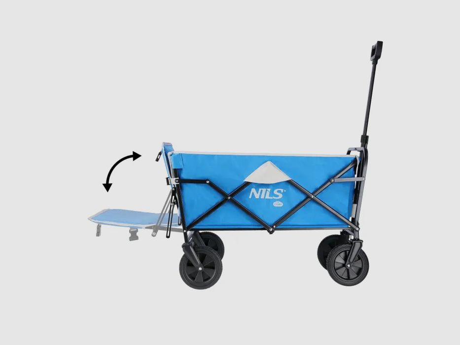 NC1606 Handwagen Grau-Blau 125L Nils Camp