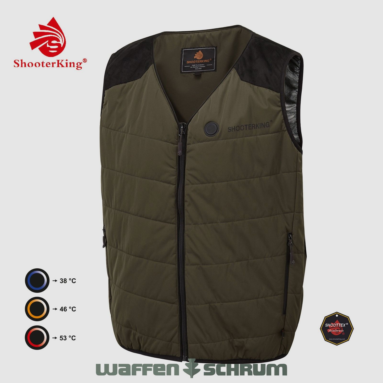 Shooter King Heizweste Brown